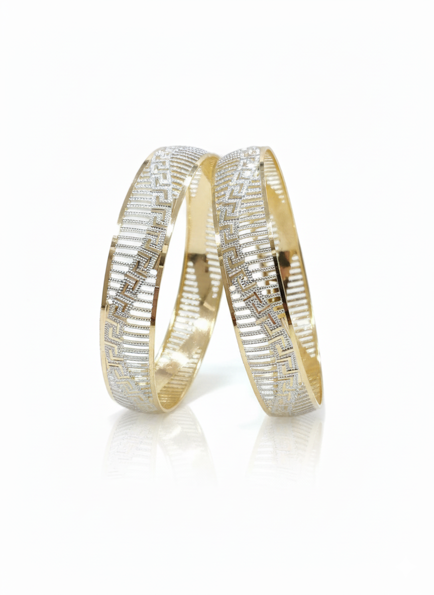 Elegant Gold Cuff Bangles