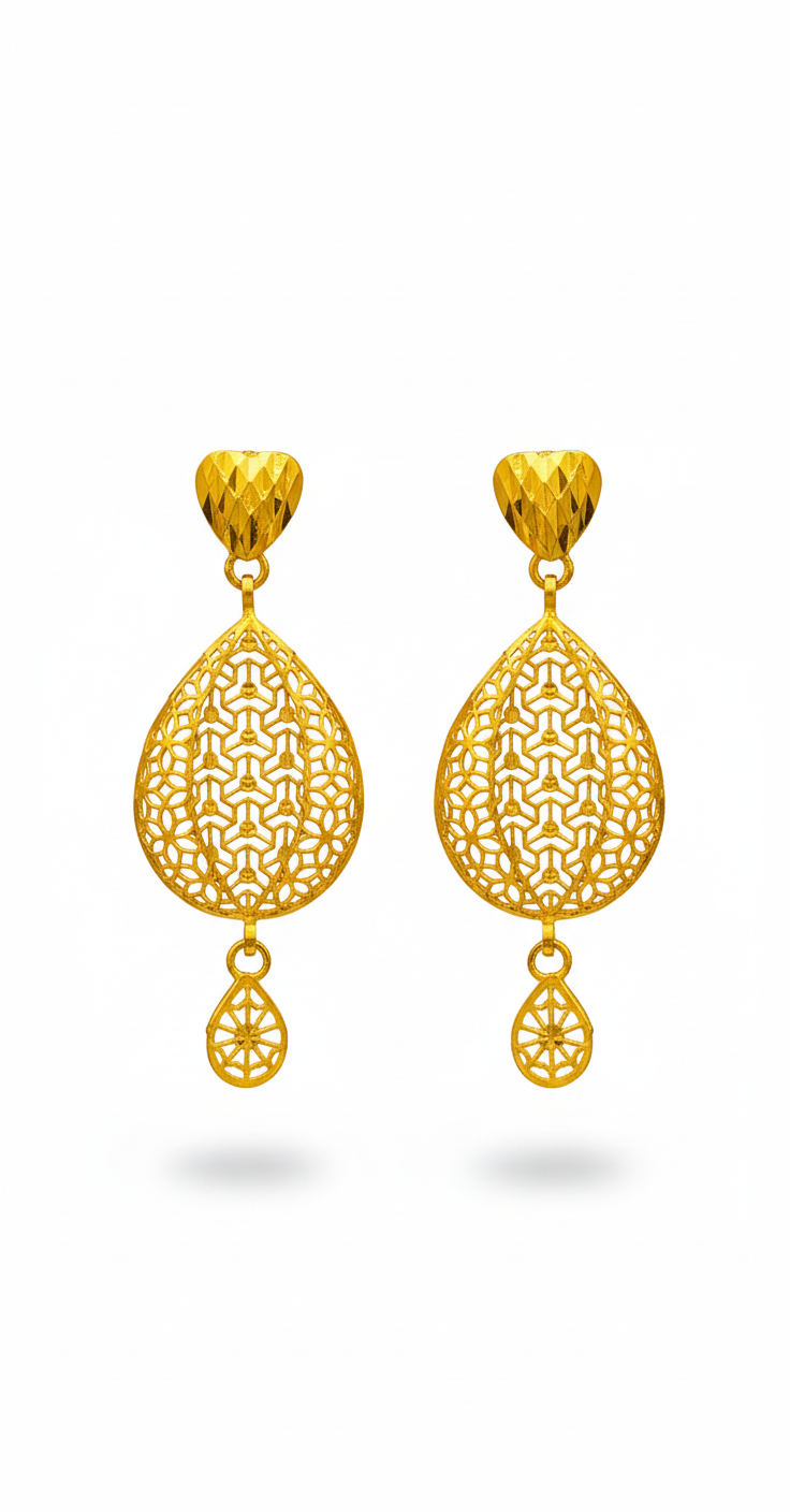 Elegant Gold Drop Earrings